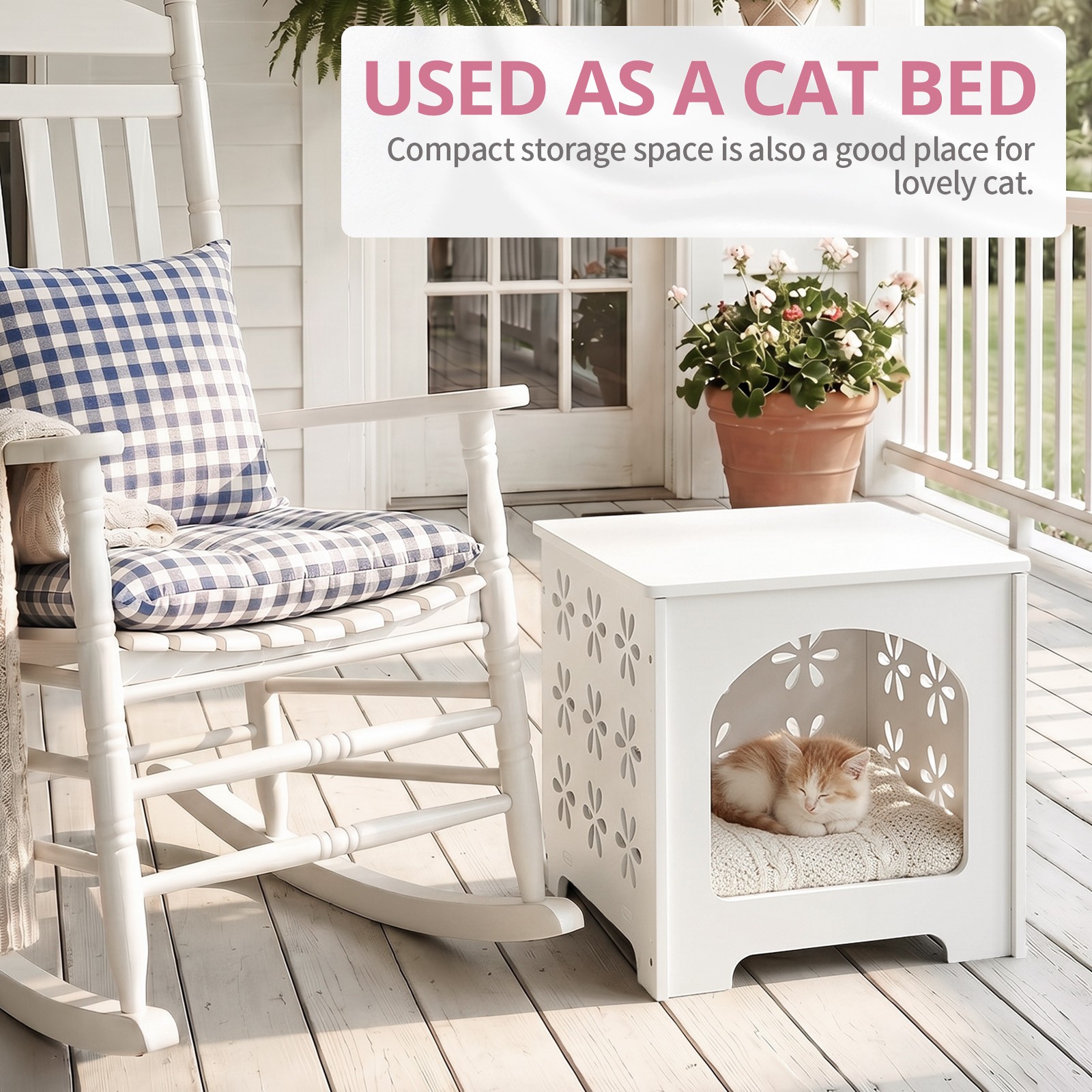 Small Side Table Living Room Bedroom PVC Bedside with Storage Rack for Indoor