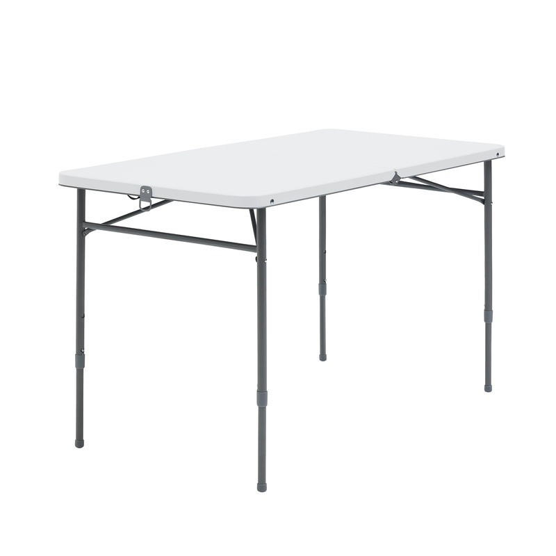 Folding Table Adjustable Portable Indoor Outdoor Easy Clean Compact 4 Adults New
