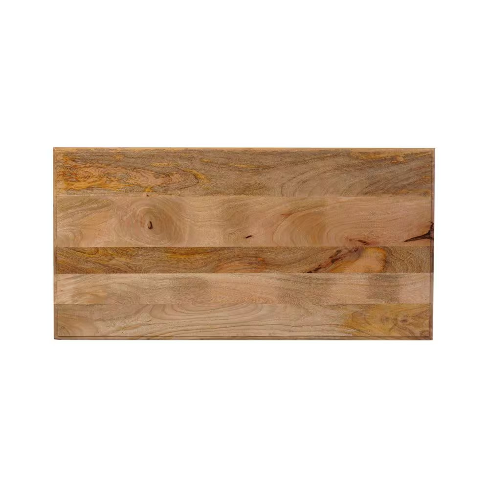 Chesterfield 42 In. by 24 In. Natural Rectangle Wood and Cane Coffee Table with