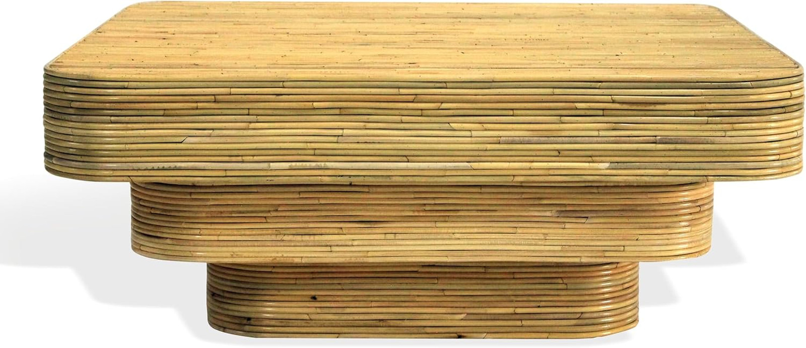 Couture Maryellen Handwoven Rattan Coffee Table – Fully Assembled 39.4