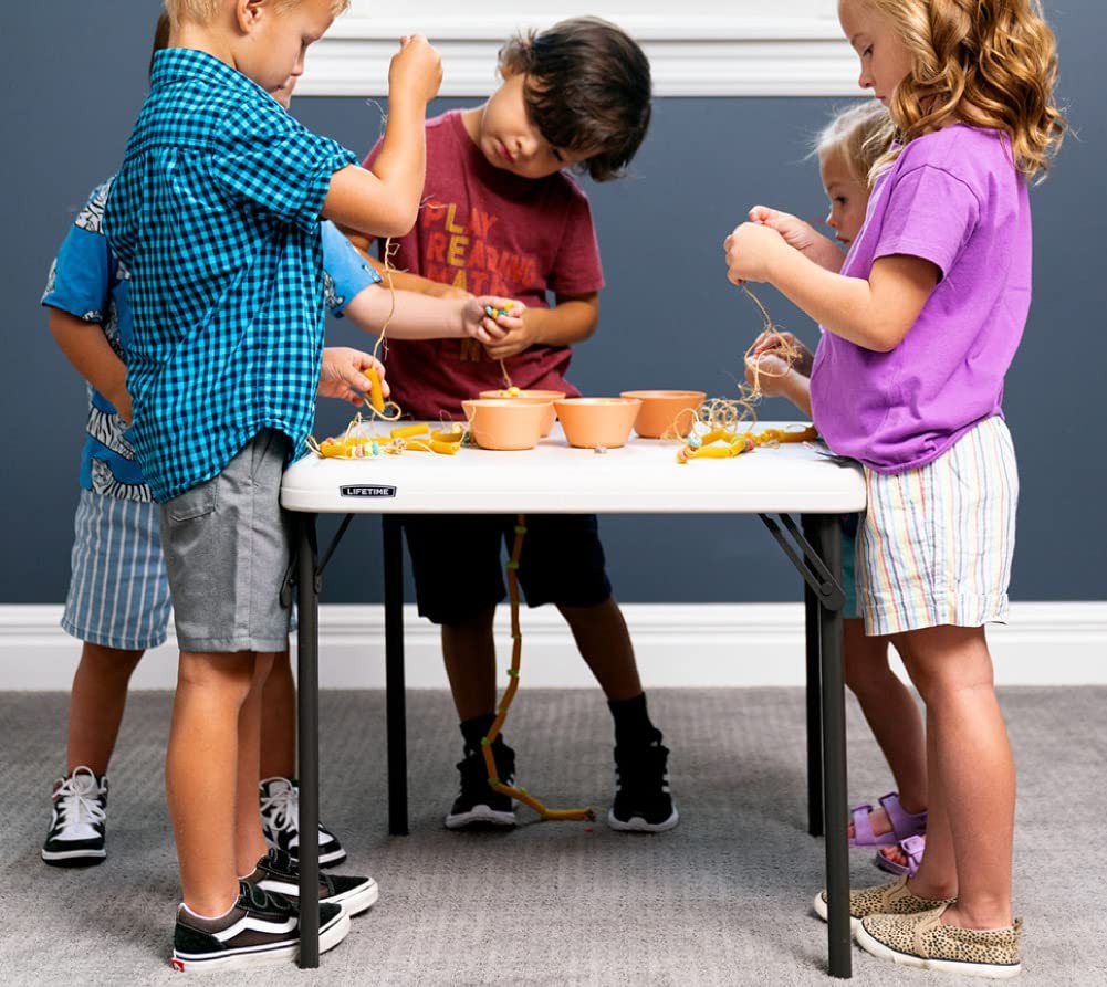 Lifetime 80425 Kids Folding Table, Almond, 24”