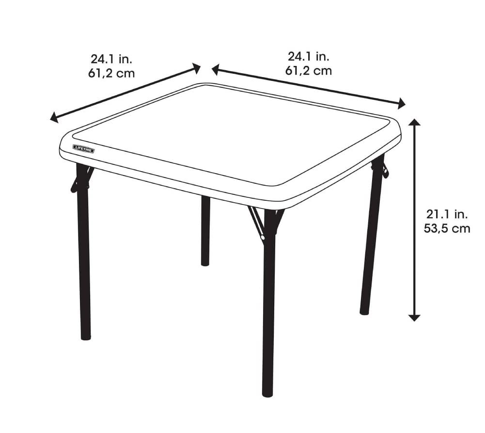 Lifetime 80425 Kids Folding Table, Almond, 24”